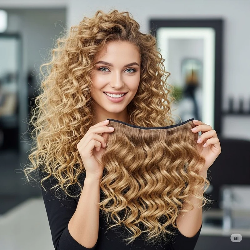 Weft hair extensions